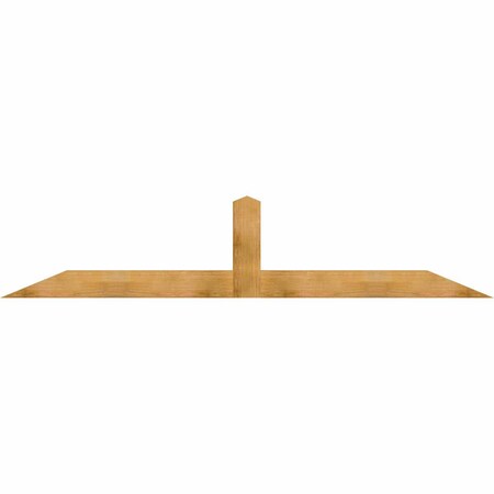 Ekena Millwork Portland Rough Sawn Timber Gable Bracket, Western Red Cedar, 108"W x 22"H x 4"D x 6"F, 5/12 Pitch GBW108X22X0406POR00RWR
